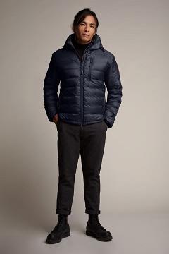 Chamarras Canada Goose Hombre México - Lodge Chaqueta De Plumas Azules RG0152467